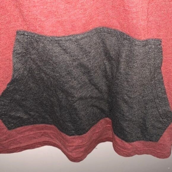 RVCA Mens M Graphic Hoodie Sweatshirt Red & Black - Picture 5 of 9